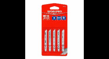 Zaagblad Workpro T118BF Decoupeerzaag Metaal (5 Stuks)