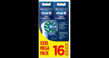 Oral B - Cross Action - Megapak 16 stuks - navulborstels - opzetborstels