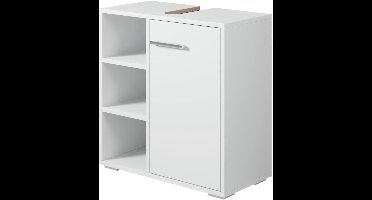 Wastafel Onderkast Met Uitsparing - Wasbak Kast - Badkamermeubel - Wit