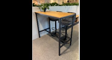 Bartafel Cesura rechthoekig eiken melamine - 120x60x105 cm - Statafel - hoge tafel