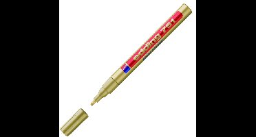 Paintmarker edding 751 oliebasis 1-2mm goud bls