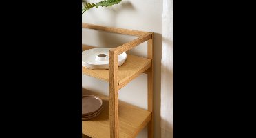 Giga Living Boekenkast Mista - Naturel - 80x40x93,3cm