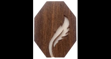 Naaldenhouder - Houten Naaldendoosje Veer