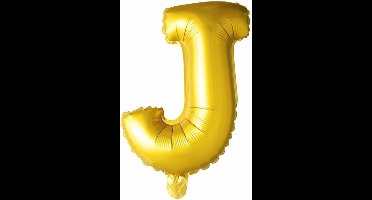 Wefiesta Folieballon Letter J 41 Cm Goud