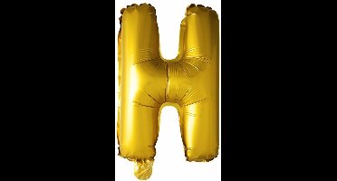 Wefiesta Folieballon Letter H 41 Cm Goud