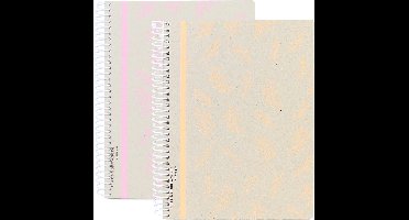 Kangaro spiraalblok - ECOLOGIQUE - formaat A4 - met ruit 5mm - 2 stuks - AN-116090-A