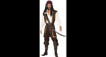 "Bruin piraten kostuum voor mannen  - Verkleedkleding - Large"
