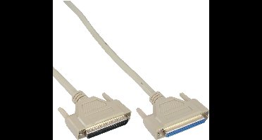 Premium seriële verlengkabel 37-pins SUB-D (m) - 37-pins SUB-D (v) / gegoten connectoren - 2 meter