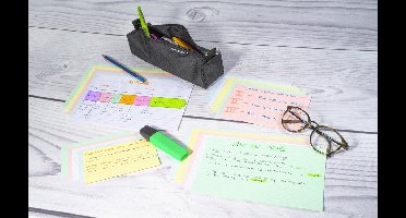 Exacompta 40x Pak 100 steekkaarten in folie - bristol gelijnd niet geperforeerd 100x150mm74x105mm - Wit - 10800SE