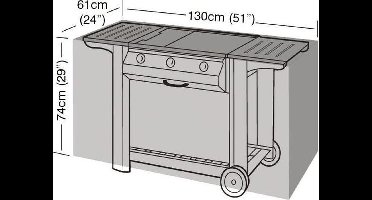 Garland Barbecuehoes (130x61x74cm) groen - Polyetheen - - groen