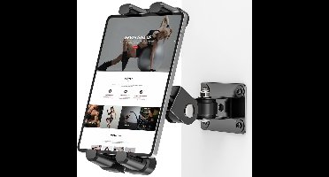 360° Draaibare Tablet-wandhouder - Verstelbare Metalen Tablethouder voor Universele Tablets (4,7-13,5 inch)