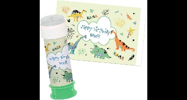 Bellenblaas Sticker Dino Roars - 6 stuks