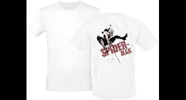 Spider-Man Brush Off Heren T-shirt - wit - S