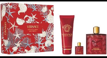 Versace Eros Flame Homme Giftset - Eau de parfum 100ml - Bath & Shower Gel 150ml