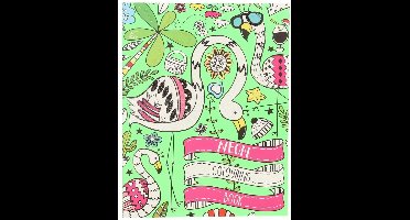 Neon Kleurboek Flamingo