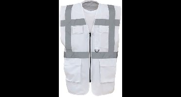 Veiligheidshesje met rits wit M