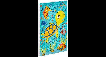 Schilderen op nummer voor kinderen | Thema Onderwater wereld - Schildpad - vis - zeepaard | Afmeting A4 | Inclusief verf + penseel