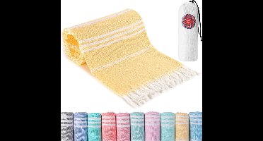 Boraboi ® Zeer Grote Gele Strandhanddoek Voor Dames En Heren Met Sneldrogende Eigenschappen