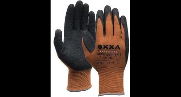 OXXA Maxx-Grip-Lite 50-245 handschoen L/9 Oxxa - zwart/bruin - Latex/nylon - Gebreid manchet - EN 388:2016
