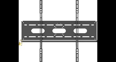 My Wall HP6-4SL TV-beugel Met slot, Geïntegreerde waterpas 106,7 cm (42) - 254,0 cm (100) Vast