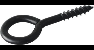 Schroefoog HCP Zwart 4,00 x 30/50 mm – zak à 4 stuks