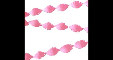 Crepe slinger roze 24 m brandveilig - .