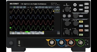 VOLTCRAFT DOV704 Digitale oscilloscoop 70 MHz 4-kanaals 1.25 GSa/s 50 Mpts 12 Bit Digitaal geheugen (DSO) 1 stuk(s)