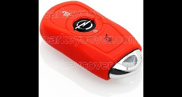 Autosleutel Hoesje geschikt voor Opel - SleutelCover - Silicone Autosleutel Cover - Sleutelhoesje Rood