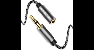 Aux naar Jack 3.5mm AudioKabel - Microfoon + Audio Verlengkabel - 1 Meter - Aux naar Jack 3,5 mm - Geschikt voor Switch, PS5, Xbox, Apple, Sony Microfoon Koptelefoon Verlengkabel Snoer