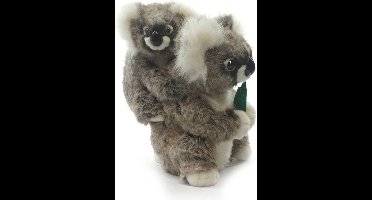 Hansa pluche koala knuffel - met baby - 28 cm - dieren knuffels