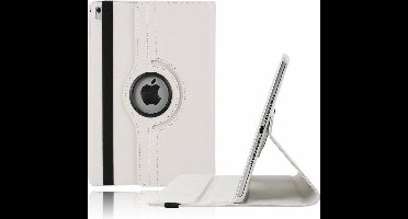 Ntech nieuwe iPad 9.7 (2018-2017) Hoes Case Cover 360° draaibaar Multi stand   wit