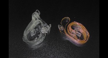 BH bandjes transparant-roze set van 2 stuks.