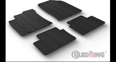 Gledring Rubbermatten passend voor Kia Cee'd HB 5-deurs/SW 6/2018- & XCeed 6/2019- (T profiel 4-delig + montageclips)