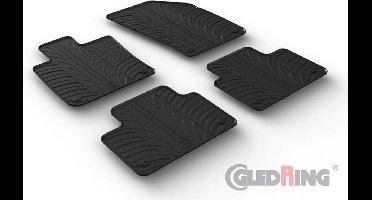 Gledring Rubbermatten passend voor Volvo V60 II 2018- (T profiel 4-delig + montageclips)