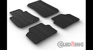 Gledring Rubbermatten passend voor BMW 3 serie E90/E91 2005-2012 (T profiel 4-delig + montageclips)