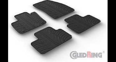Gledring Rubbermatten passend voor Volvo XC40 2018- (T profiel 4-delig + montageclips)