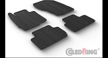 Gledring Rubbermatten passend voor Mitsubishi Eclipse Cross 10/2017- (T profiel 4-delig + montageclips)