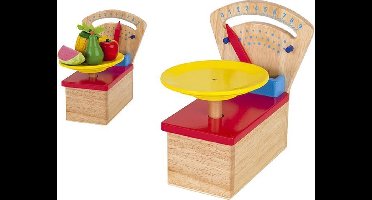 WEEGSCHAAL 12,6x15,2x17,2cm, hout, 3+