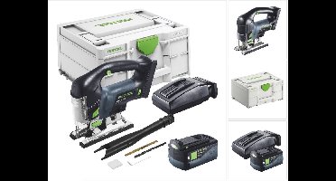 Festool CARVEX PSBC 420-Basic accu-pendeldecoupeerzaag 18 V 120 mm borstelloos + 1x accu 5.0 Ah + lader + Systainer