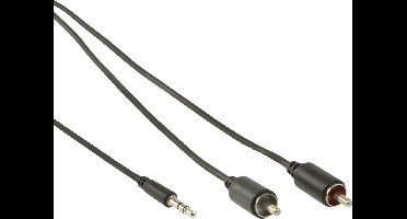 3.5 mm naar RCA audiokabel 2,00 m zwart