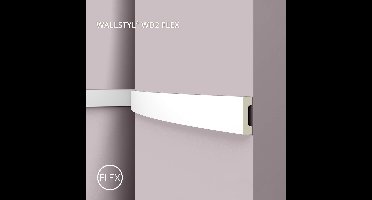 Wandlijst NMC WD2 Flex ARSTYL Noel Marquet Deuromlijsting flexibel Lijstwerk Plint tijdeloos klassieke stijl wit 2 m