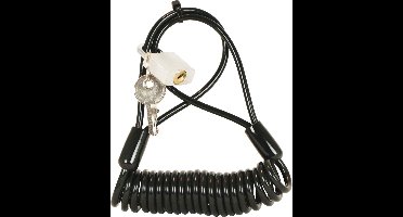 Dresco Spiraalslot - 4mm - 150cm - Zwart