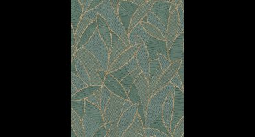 Allure - Moderne Bladeren - Behang - Vliesbehang - Wanddecoratie - Groen - 0,53 x 10,05 M.