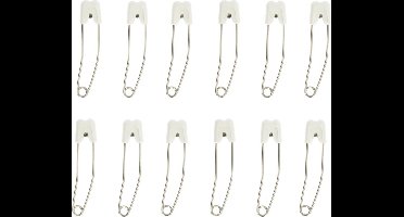 Prym Baby Veiligheidsspelden Voordeelset - 12 stuks - Wit