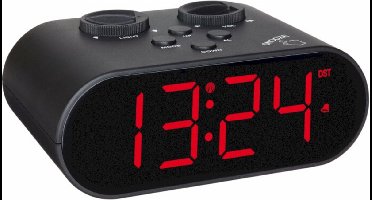 TFA Dostmann 60.2551.01 Wekker Zendergestuurd Zwart