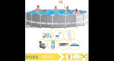 Intex Prism Frame Zwembad - Opzetzwembad - 610x122 cm - Inclusief Onderhoudspakket, Filter, Skimmer en #N/A