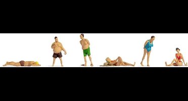 NOCH 38300 N Badgasten figuren Geverfd, Staand, Liggende, Zittend