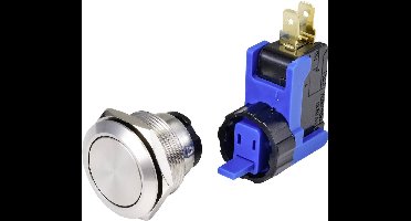 TRU COMPONENTS TC-9201348 Druktoets 250 V 15 A 1x aan/uit Moment IP65 1 stuk(s)