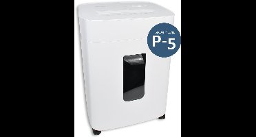 DESQ® Papierversnipperaar 20075 - 8 vel - Micro-cut (2500 snippers/A4) - 2 x 12 mm - Veiligheidsniveau P5 - 20 liter - 10 min. non-stop - 4 wielen - AVG-Proof - Kantoor/Thuiskantoor - Dutch Design