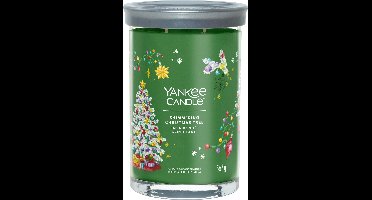 Yankee Candle - Shimmering Christmas Tree Large Tumbler Geurkaars - 100 branduren - twee lonten